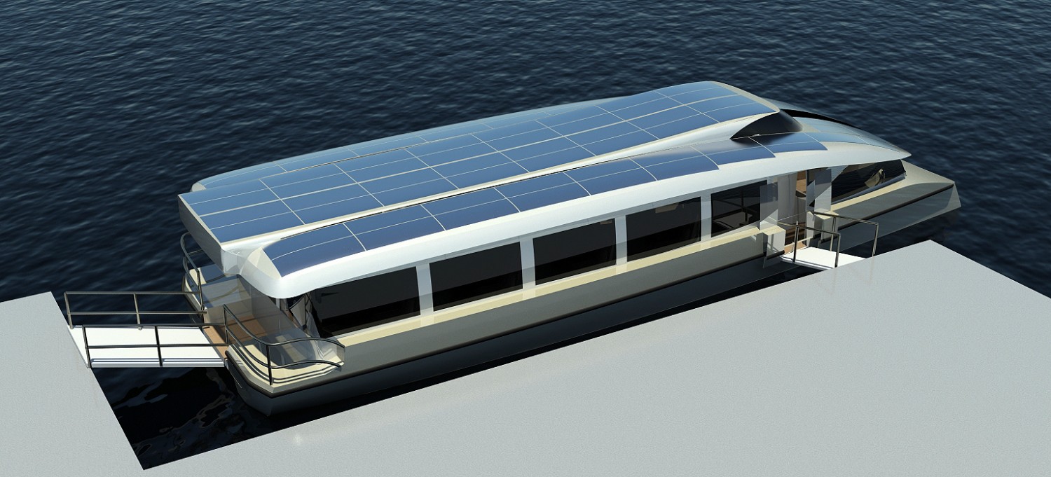 You are here: Home / Our series and designs / 50 Passenger Solar boat